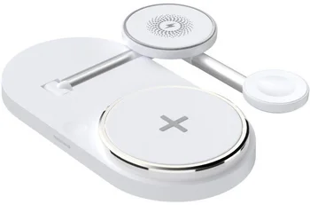Беспроводное зарядное устройство ArmorStandart H101 3 in 1 Magnetic White (ARM78102)