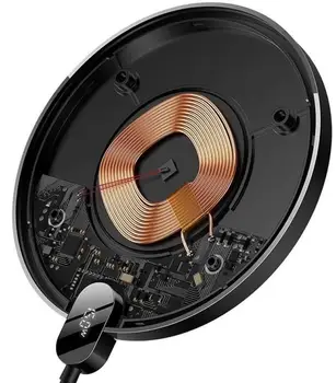 Беспроводное зарядное устройство Baseus Digital LED Display Gen 2 Wireless Charger 15W Black (CCED000001)