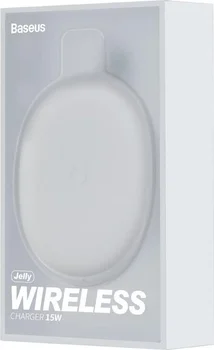 Беспроводное зарядное устройство Baseus Jelly Wireless Charger 15W White (WXGD-02)