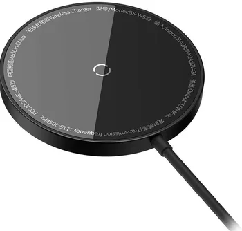 Бездротовий зарядний пристрій Baseus Simple Mini3 Magnetic Wireless Charger 15W Black (CCJJ040001)