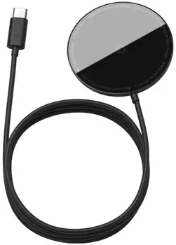 Беспроводное зарядное устройство Baseus Simple Mini Magnetic Wireless Charger Black (WXJK-F01)