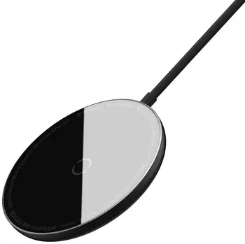 Беспроводное зарядное устройство Baseus Simple Mini Magnetic Wireless Charger Black (WXJK-F01)