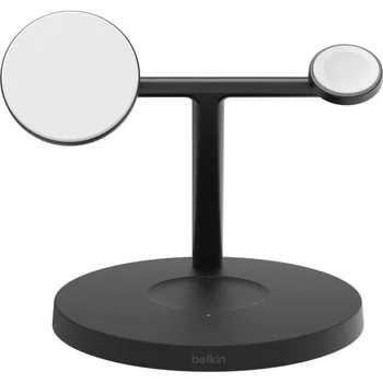 Беспроводное зарядное устройство Belkin 3in1 Magnetic Pad Qi2 15Вт Black (WIZ032KQBK)