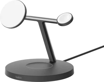 Беспроводное зарядное устройство Belkin 3in1 Magnetic Pad Qi2 15Вт Black (WIZ032KQBK)