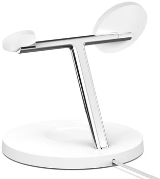 Беспроводное зарядное устройство Belkin 3in1 Magnetic Pad Qi2 15Вт White (WIZ032KQWH)