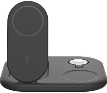 Бездротовий зарядний пристрій Belkin 3в1 Magnetic Foldable Black (WIZ029VFBK)