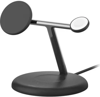 Беспроводное зарядное устройство Belkin 3в1 Magnetic Qi2 Black (WIZ023VFBK)