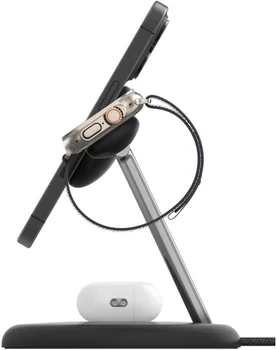 Беспроводное зарядное устройство Belkin 3в1 Magnetic Qi2 Black (WIZ023VFBK)