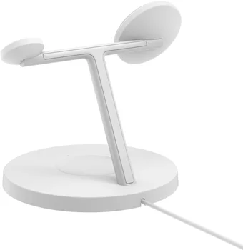 Бездротовий зарядний пристрій Belkin 3в1 Magnetic Qi2 White (WIZ023VFWH)