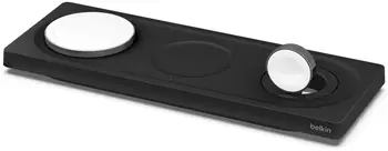 Беспроводное зарядное устройство Belkin BOOST CHARGE PRO 3-in-1 Wireless Charging Pad with MagSafe Black (HPU72, WIZ016vfBK)