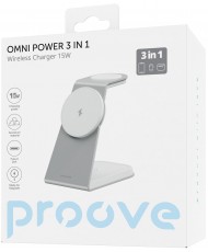 Бездротовий зарядний пристрій Proove Omni Power 3 in 1 White (WSOP15020002)