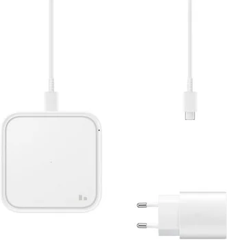 Бездротовий зарядний пристрій Samsung 5W Wireless Charger Pad with TA White (EP-P2400TWEGEU)