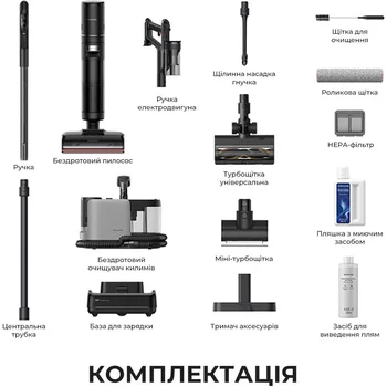 Вертикальний пилосос Dreame H15 MIX (HHV46B)