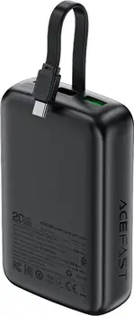 Зовнішній акумулятор (повербанк) Acefast M14 20000mAh Black