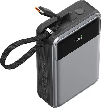 Зовнішній акумулятор (повербанк) Acefast M21 20000mAh Black