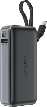 Зовнішній акумулятор (повербанк) Acefast M7 10000mAh 30W Black