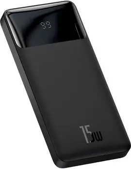Зовнішній аккумулятор (повербанк) Baseus Bipow Digital Display 15W 10000 mAh Black (PPDML-I01)