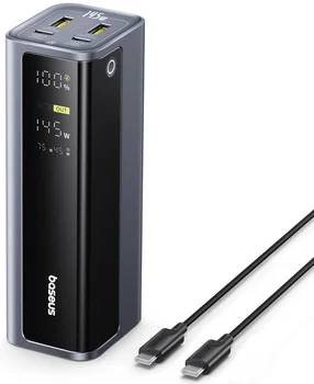 Зовнішній акумулятор (повербанк) Baseus EnerGeek 145W 20800mAh Black (P10082109813-00)