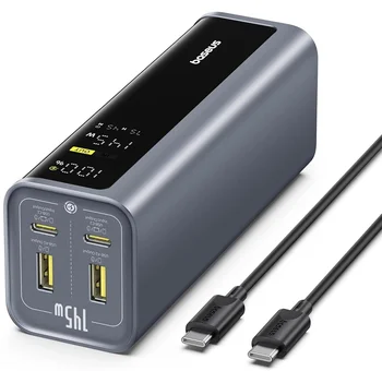 Зовнішній акумулятор (повербанк) Baseus EnerGeek 145W 20800mAh Black (P10082109813-00)