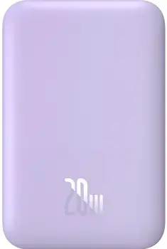 Внешний аккумулятор (повербанк) Baseus Magnetic Mini 6000mAh 20W Purple (P10059002513-00)