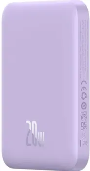 Внешний аккумулятор (повербанк) Baseus Magnetic Mini 6000mAh 20W Purple (P10059002513-00)