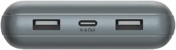 Зовнішній акумулятор (повербанк) Belkin 20000mAh 15W Space Gray (BPB012BTGY)