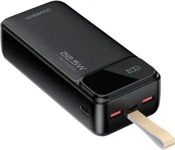 Зовнішній аккумулятор (повербанк) Choetech B730 30000mAh PD 22.5W Black