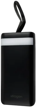 Зовнішній аккумулятор (повербанк) Power bank iDragon KP-20 20000mAh Black