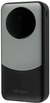 Зовнішній аккумулятор (повербанк) Power bank iDragon KPG-202X 20000mAh 22.5W Black