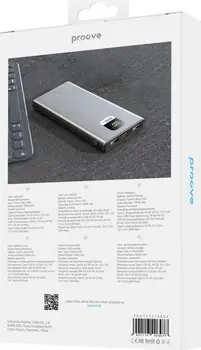 Зовнішній аккумулятор (повербанк) Proove Guardian 10000mAh 22.5W Gray (PBG122210004)