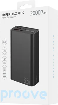 Зовнішній аккумулятор (повербанк) Proove Hyper Flux Plus 22.5W 20000mAh Black (PBF222120001)