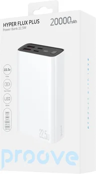 Зовнішній аккумулятор (повербанк) Proove Hyper Flux Plus 22.5W 20000mAh White (PBF222120002)