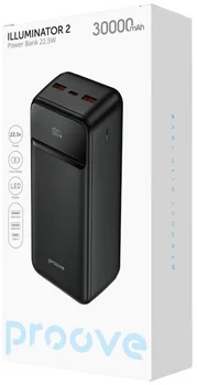 Зовнішній аккумулятор (повербанк) Proove Illuminator 2 22.5W 30000mAh Black (PBIP30212201)