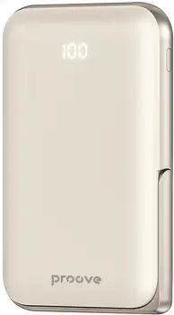 Зовнішній аккумулятор (повербанк) Proove Knight 20W 10000mAh Beige (PBGI20012214)