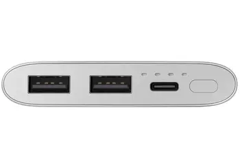 Зовнішній акумулятор (повербанк) Samsung EB-P1100C 10000mAh Silver (EB-P1100CSRGRU)