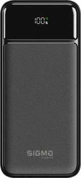 Зовнішній аккумулятор (повербанк) Sigma mobile X-power 2USB+Type-C 22.5W 30000mAh Black (SI30A4QL)