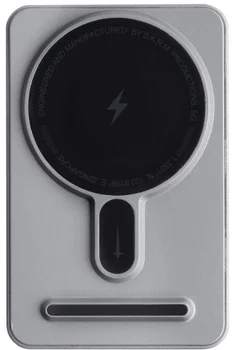 Внешний аккумулятор (повербанк) Skinarma Kira Kobai with Smart Grip-Stand 5000mAh 20W USB-C PD Chrome (SKPB5KKIRASIL)