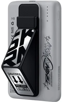 Внешний аккумулятор (повербанк) Skinarma Kira Kobai with Smart Grip-Stand 5000mAh 20W USB-C PD Chrome (SKPB5KKIRASIL)