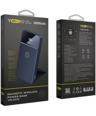 Зовнішній акумулятор (повербанк) Yoki Smart Series 22.5W Magnetic Wireless 10W, 10000 mAh Dark Blue (YK-BMS22PD)