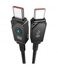 Дата-кабель Baseus Unbreakable Series Fast Charging Data Cable Type-C to Type-C 100W (1m) Black (P10355800111-00)