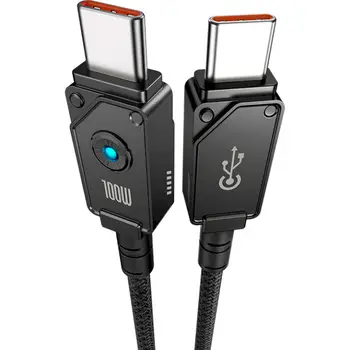 Дата-кабель Baseus Unbreakable Series Fast Charging Data Cable Type-C to Type-C 100W (1m) Black (P10355800111-00)
