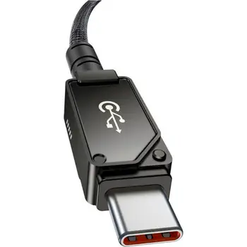 Дата-кабель Baseus Unbreakable Series Fast Charging Data Cable Type-C to Type-C 100W (1m) Black (P10355800111-00)