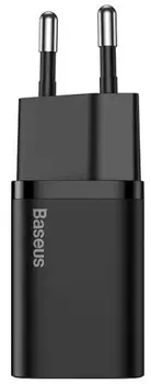 Зарядное устройство Baseus Super Si Quick Charger 20W Sets Black + Type-C to Lightning (TZCCSUP-B01)