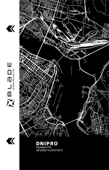 Захисна гідрогелева плівка BLADE Hydrogel Screen Protection (Print_Plotter) back Cities of Ukraine series Dnipro