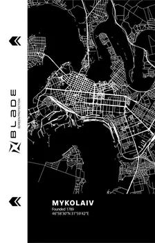 Захисна гідрогелева плівка BLADE Hydrogel Screen Protection (Print_Plotter) back Cities of Ukraine series Mykolaiv