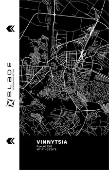 Захисна гідрогелева плівка BLADE Hydrogel Screen Protection (Print_Plotter) back Cities of Ukraine series Vinnytsia