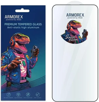 Защитное стекло ARMOREX SE 5D Hi-Alumin Antistatic для iPhone 15/16 Black