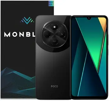 Защитное стекло Monblan для POCO C75 2.5D Anti Static 0.26mm Black