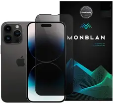 Захисне скло Monblan для iPhone 16 Pro 2.5D Anti Peep 0.26mm [Dust-Proof] Black