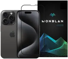Захисне скло Monblan для iPhone 16 Pro 2.5D Anti Static 0.26mm [Dust-Proof] Black